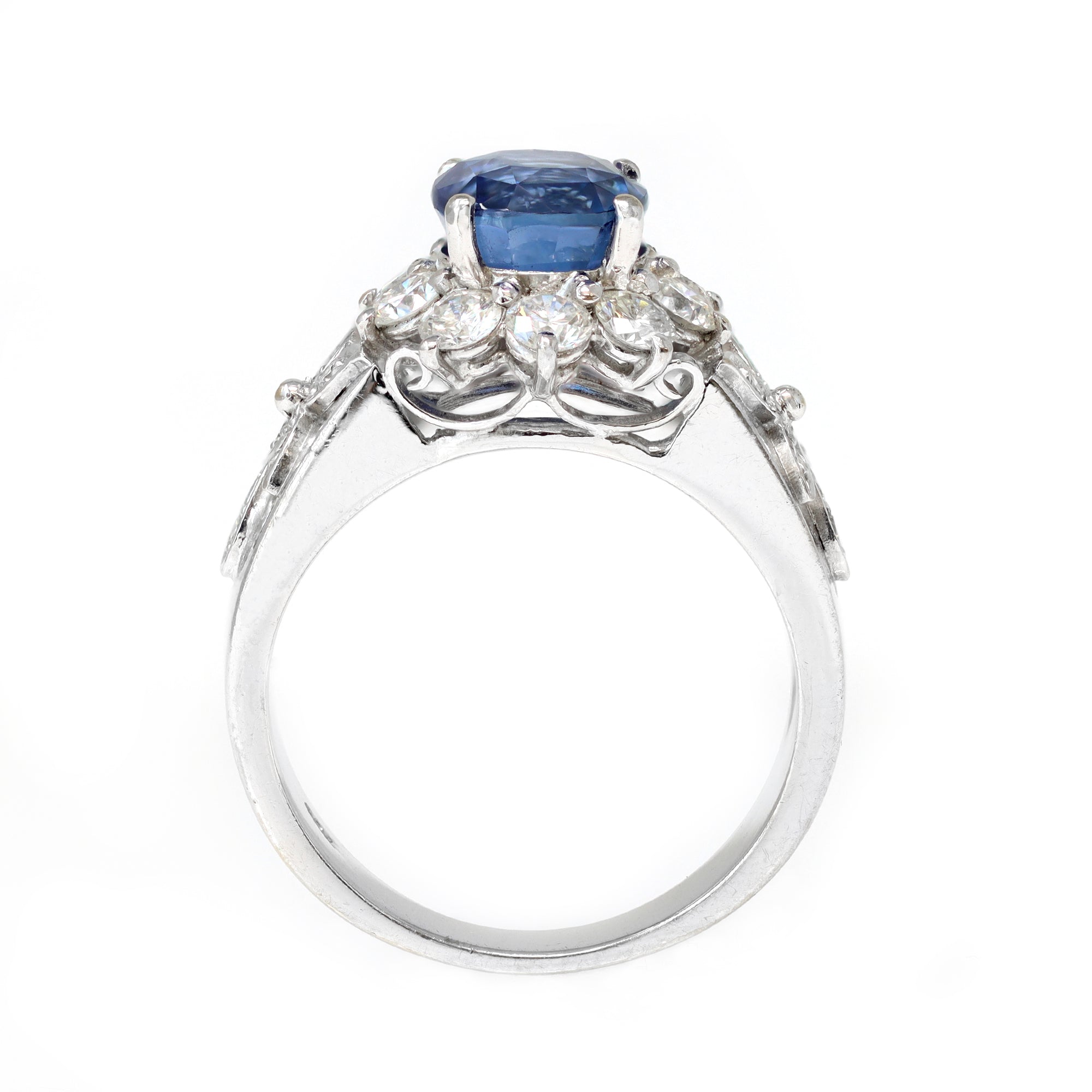 Sapphire and Diamond Cocktail Ring CA 1980 in 18K - ROSARIA VARRA 