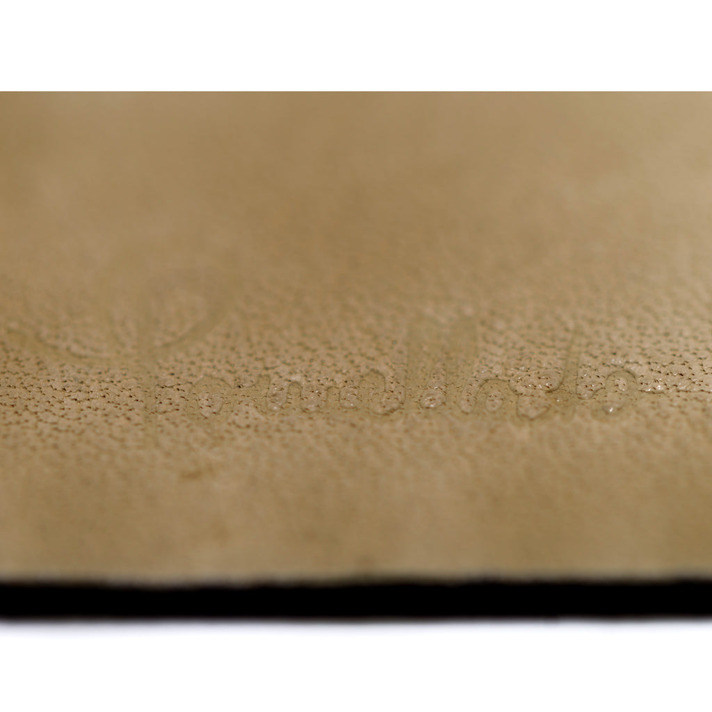Pomellato Leather and 18k Gold Cuff Bracelet leather hallmark view