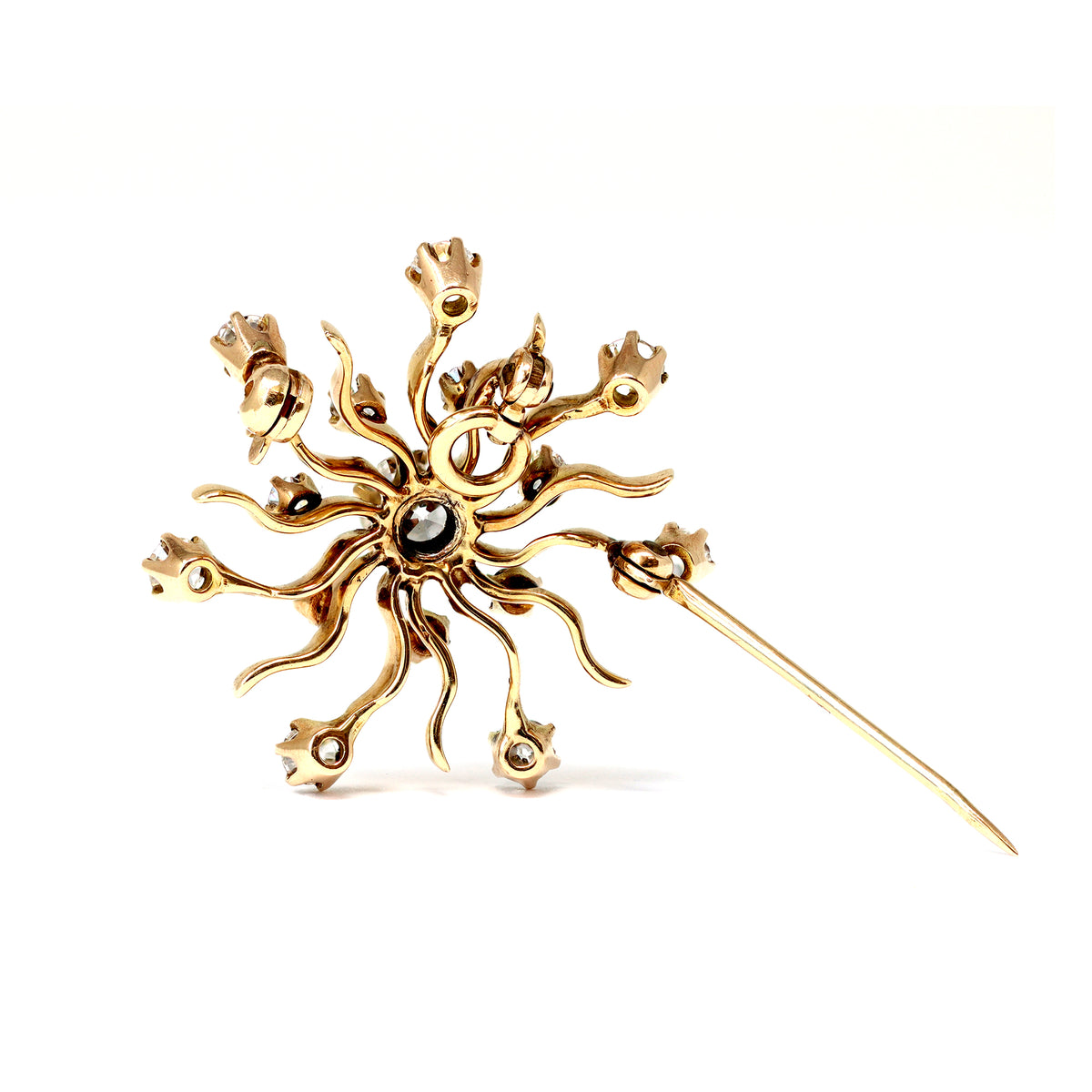 Victorian-diamond-starburst-brooch-and-pendant-set-in-14-karat-yellow-gold-back-view-2000x2000